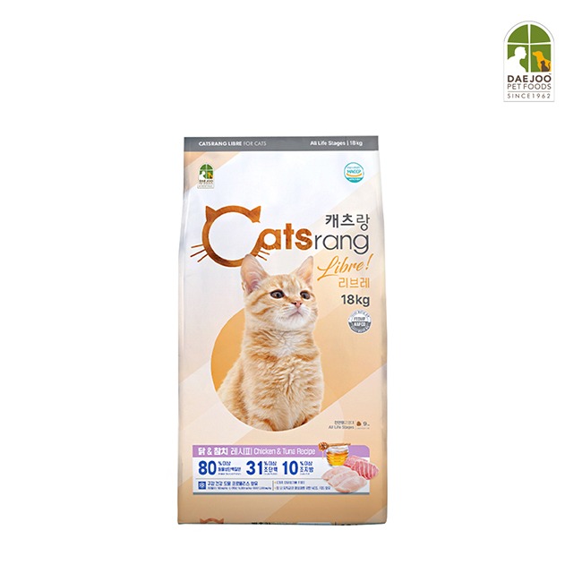 캐츠랑 대용량 고양이사료 전연령용 리브레 18KG