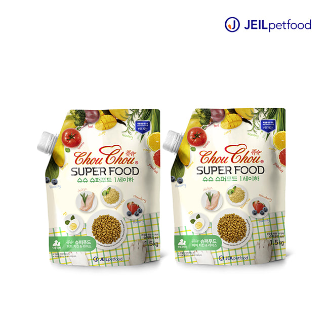 슈슈 슈퍼푸드 1세이하 퍼피 1.5kg 2개◆무료배송◆