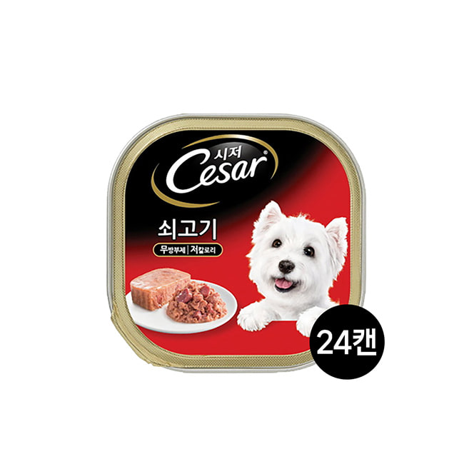 (무료배송)시저 쇠고기 100G 24개